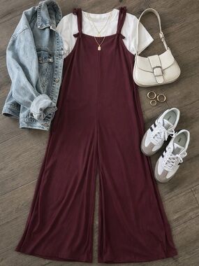 Chic Maroon Jumpsuit for Women